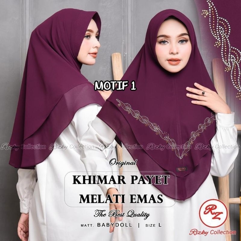 KHIMAR CERUTY 2 LAYER PAYET PRESS - HIJAB CERUTY INSTAN