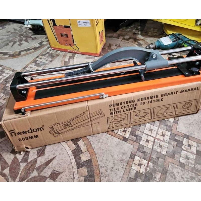 Alat pemotong keramik granit manual 60cm / pemotong granit manual 60cm dorong