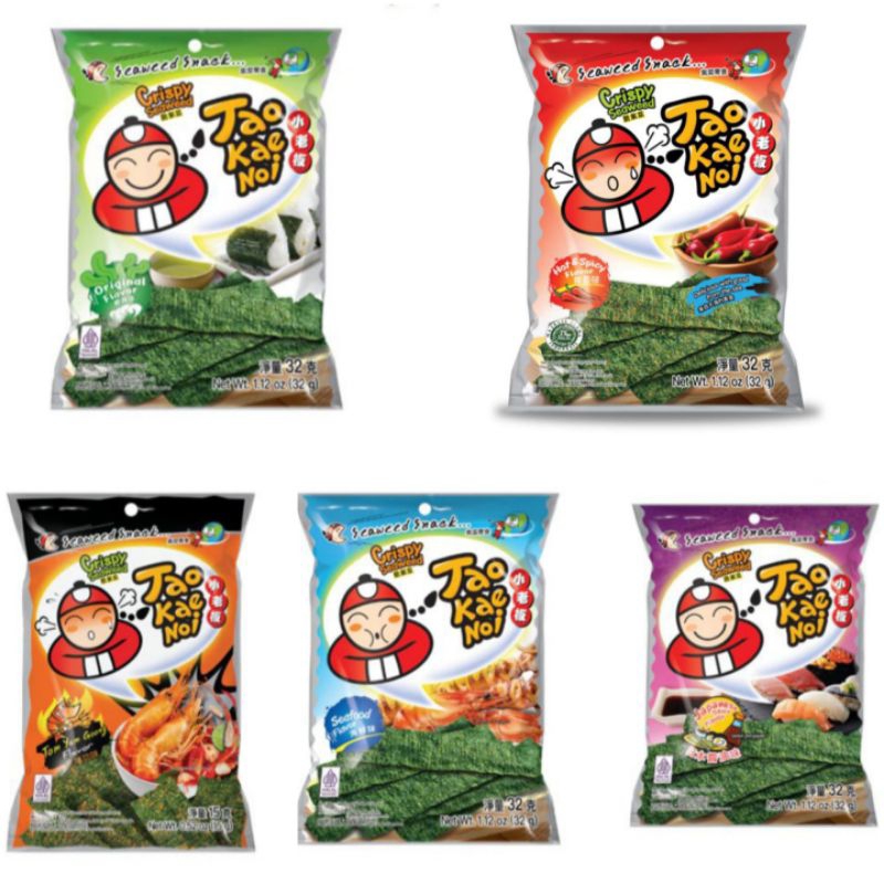 

Tao Kae Noi crispy seaweed 32gr