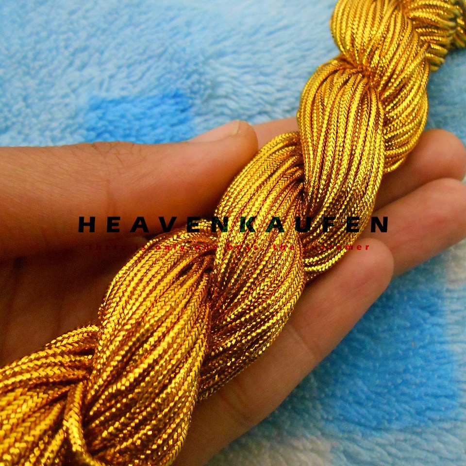 

PYI457 Tali Souvenir Murah Warna EmasGold Harga Per Rol