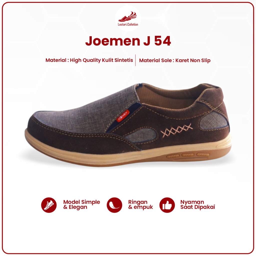Sepatu Pria Joemen J 54 Sepatu Casual Fashion Pria Terbaru Original 100%