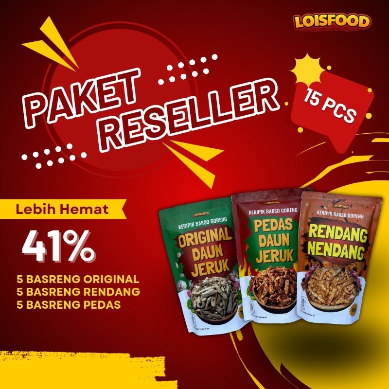 

Reseller 15 pcs Paket Basreng Loisfood