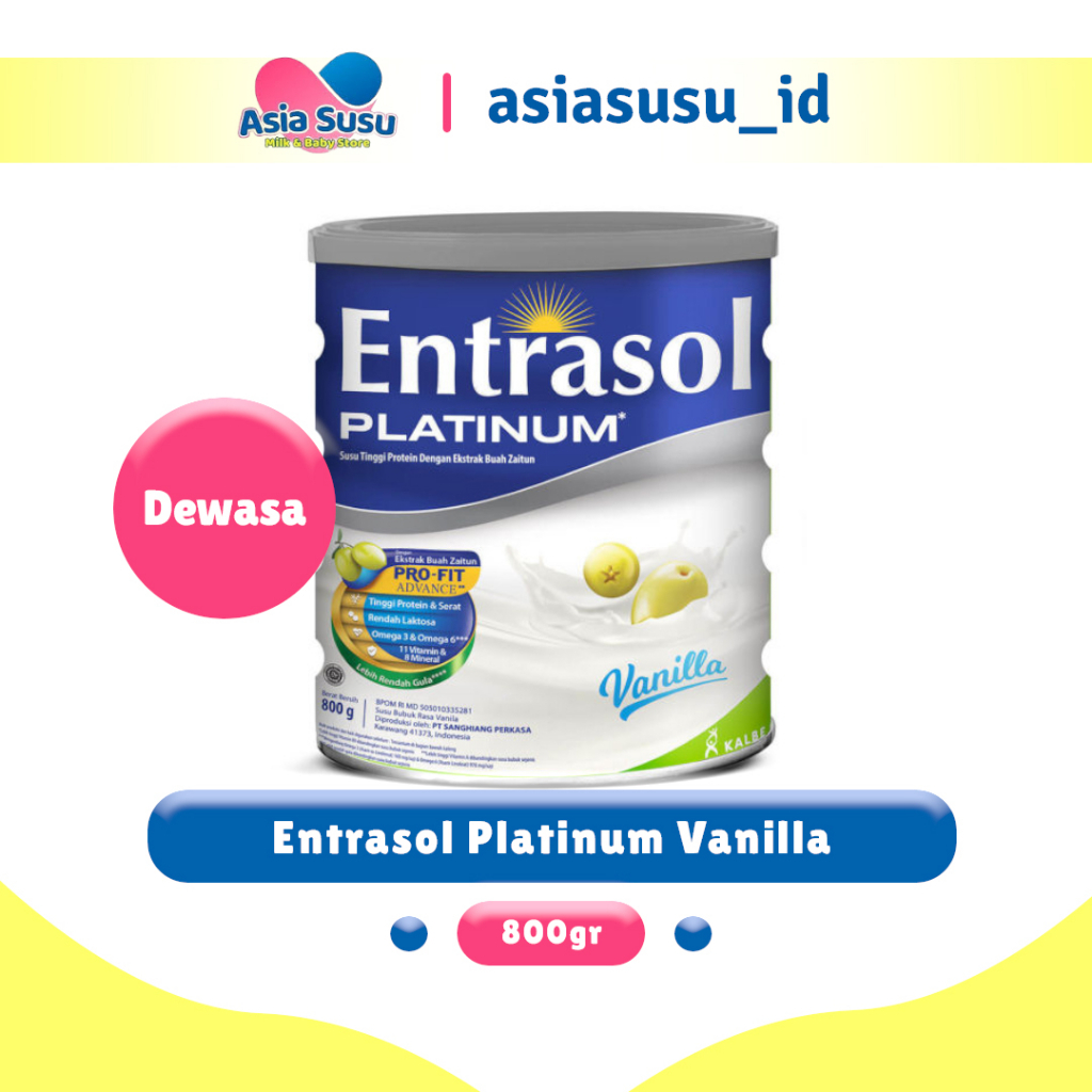 

ENTRASOL PLATINUM VANILA 800 GR