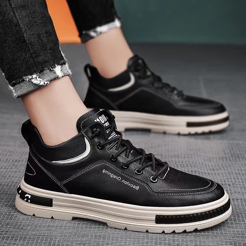 PREMIUM Keeping Sepatu Sneakers Pria Sepatu Boots Martin Cream Casual Cowok Sepatu Tinggi High Sport