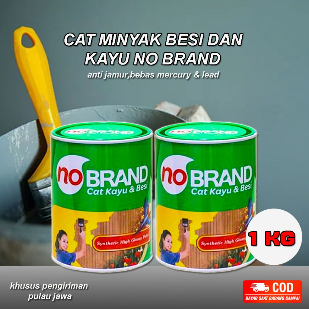 Cat Minyak Kayu Besi Brand NOBRAND Cat besi cat kayu cat minyak kemasan 1Kg