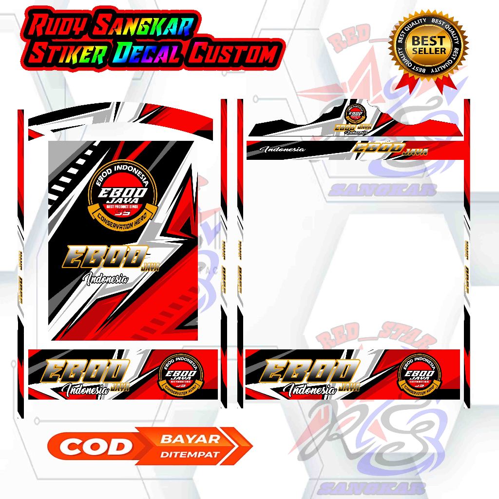STIKER DECAL EBOD CONSERVATION STIKER DECAL SANGKAR EBOD
