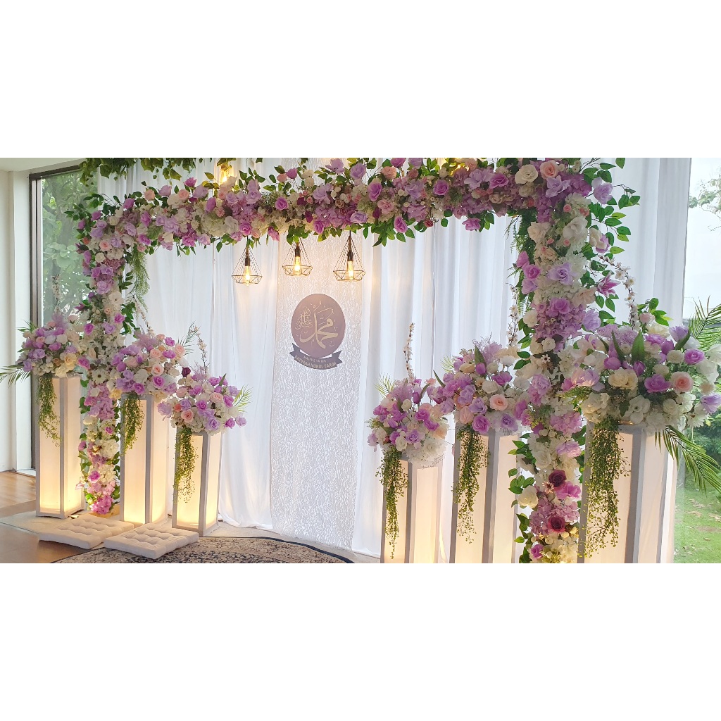 (Shine Decor - Tasyakuran) Backdrop Dekorasi Tasyakuran Pengajian Nikah Aqiqah Khitan Ulang Tahun Ul