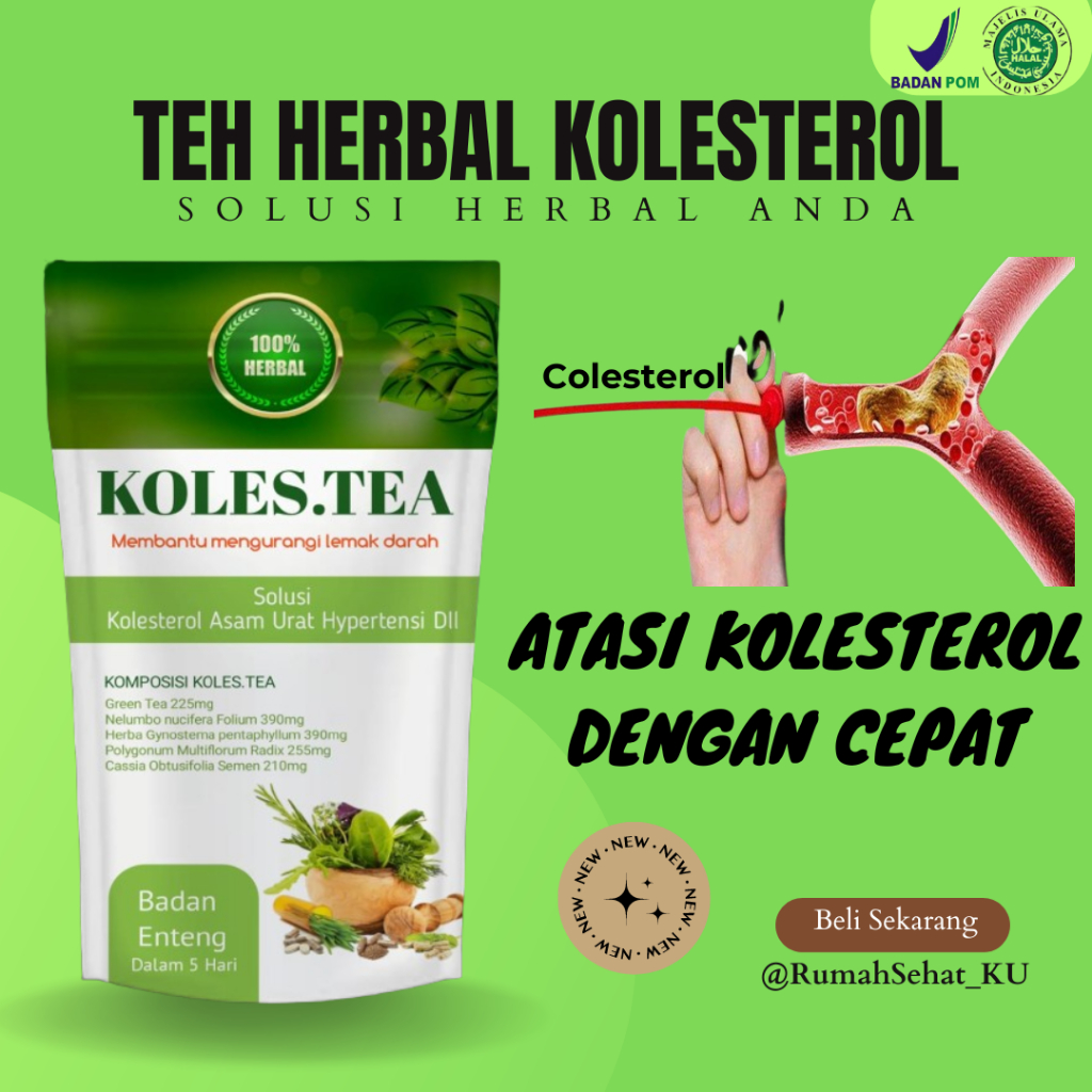 

KOLES.TEA/ Teh Kolesterol Dan Asam Urat BPOM