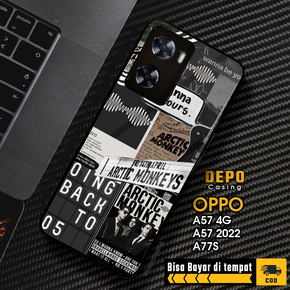 Case Oppo A57 4G A57 2022 A77S Casing Oppo A57 4G A57 2022 A77S Casing Depo Casing [BLCK] Case Gloss