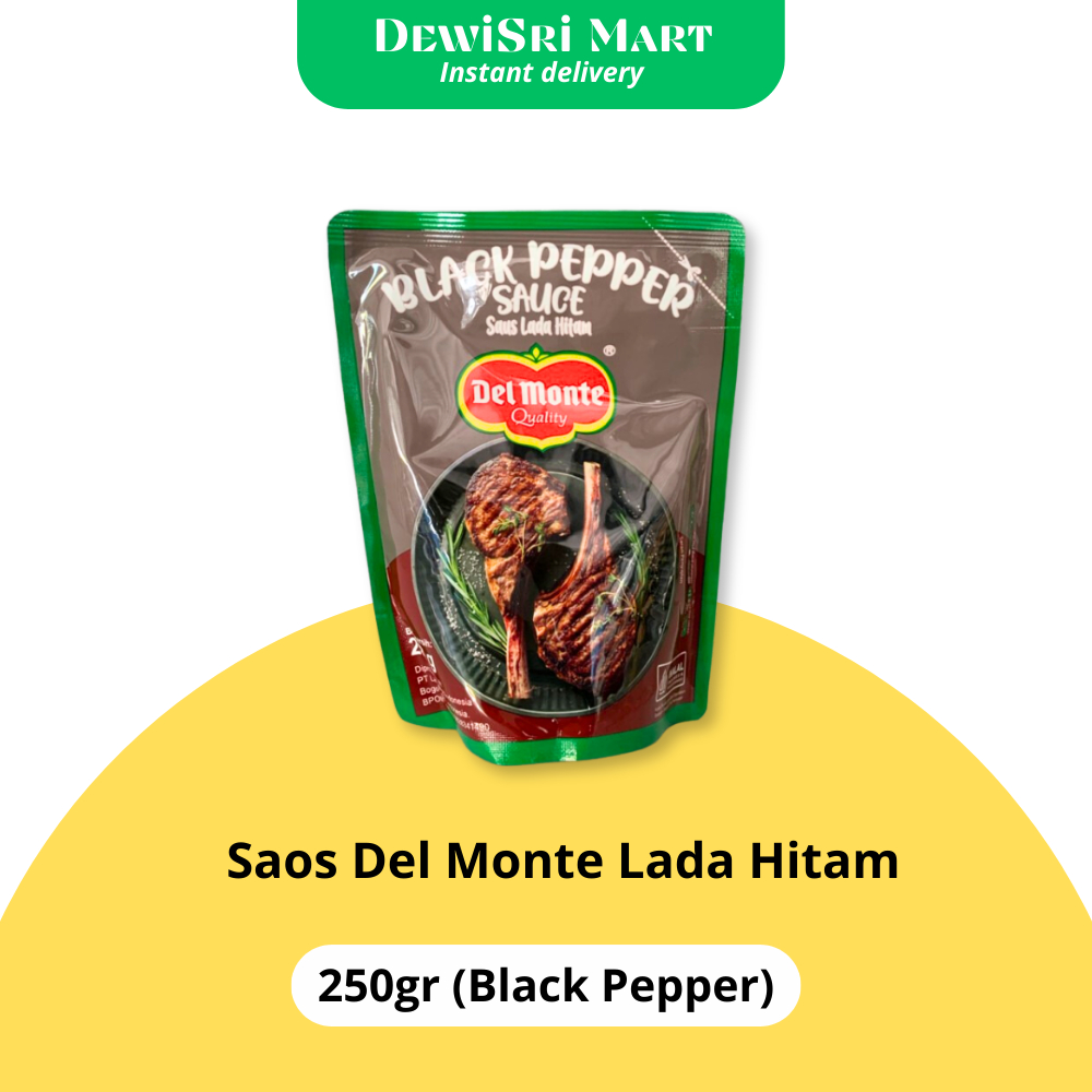 

Saos Delmonte Lada Hitam 250gr (black pepper) - Dewi Sri Mart