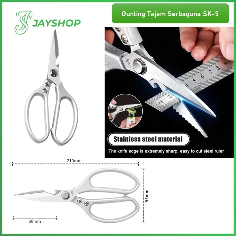 Gunting Dapur SK-5 Jepang Gunting Dapur Tajam Stainless Super Kuat