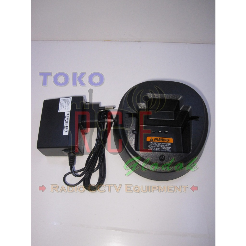 Motorola PMTN4086A Charger HT GP2000 Ori Adaptor + Desktop PMTN4086