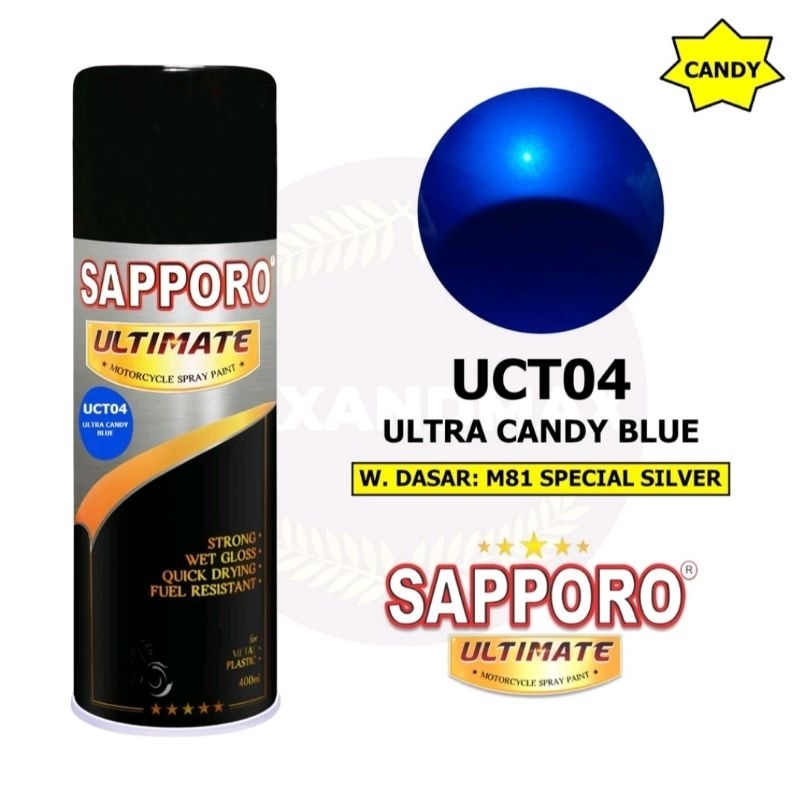 sapporo ultra candy blue cat semprot candy blue