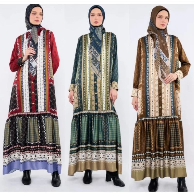 VZ Le Vermeil Dress Dan Scarf Vermeil by vivi zubedi