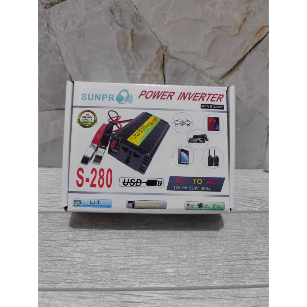 Sunpro inverter s-280w DC To AC Sunpro 280 Watt Original