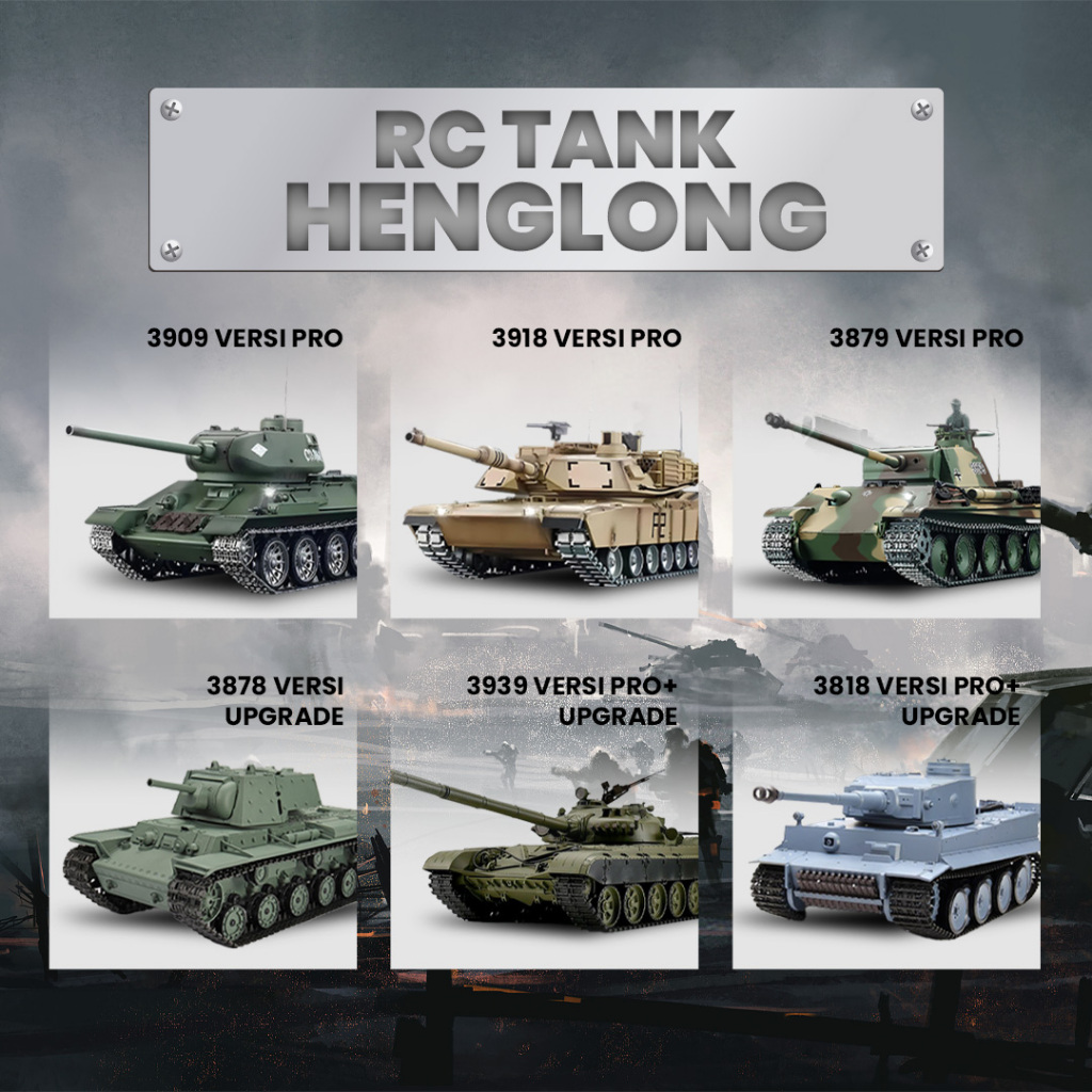 RC Tank Heng Long RC Tank Militer 1/16 Versi 7
