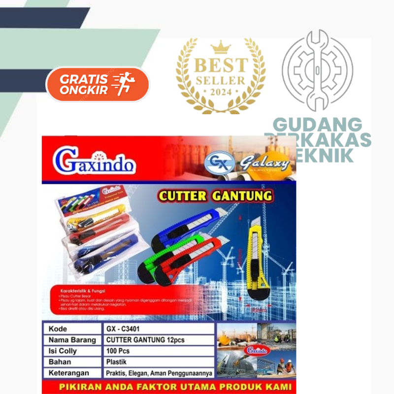 

PISAU PEMOTONG / Pisau Cutter Gantung GAXINDO