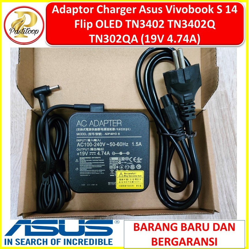 Adaptor Charger Asus Vivobook S 14 Flip OLED TN3402 TN3402Q TN302QA