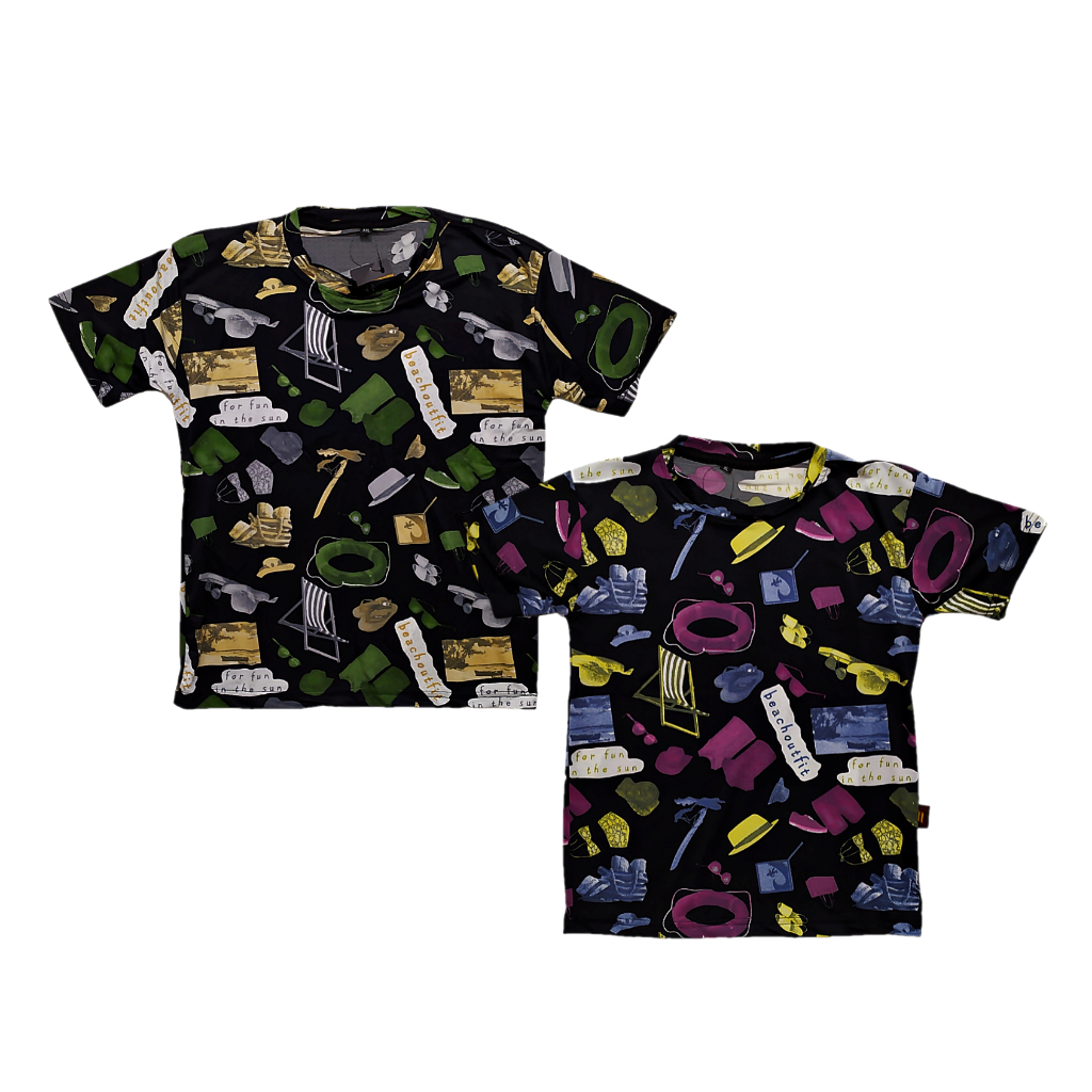 Kaos Surfing Anak Laki Laki / Kaos Pantai Anak Usia 8 - 11 Tahun