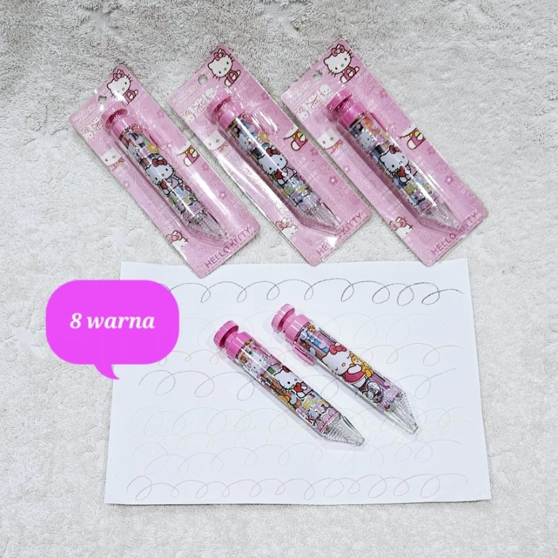 

bolpen crayon 8 warna pencet