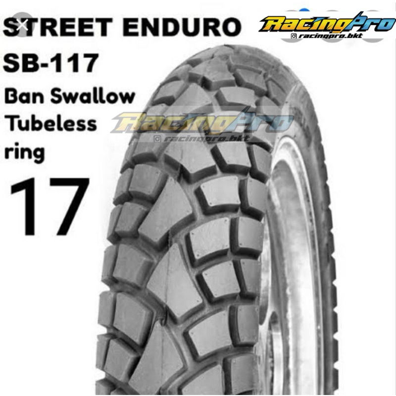 Ban luar swallow sb117 ring 17 street enduro tubeless dual purpose