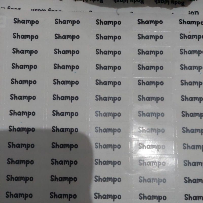 

Stiker untuk tempel airless botol