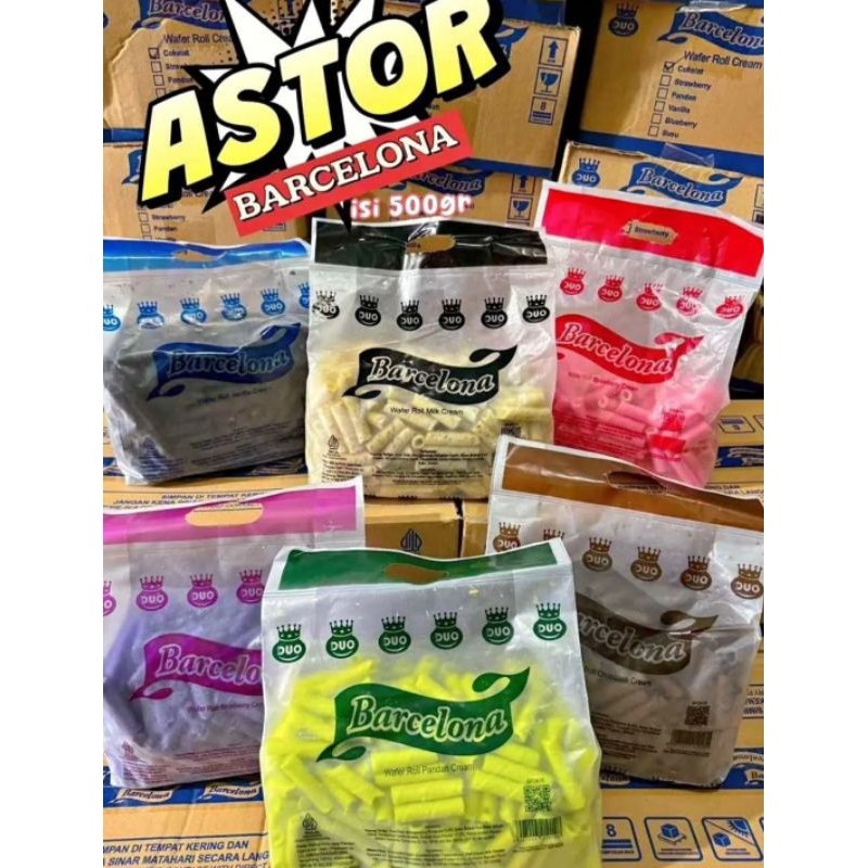 

Astor barcelona 1 DUS isi 4 berat 500g an / astor barcelona