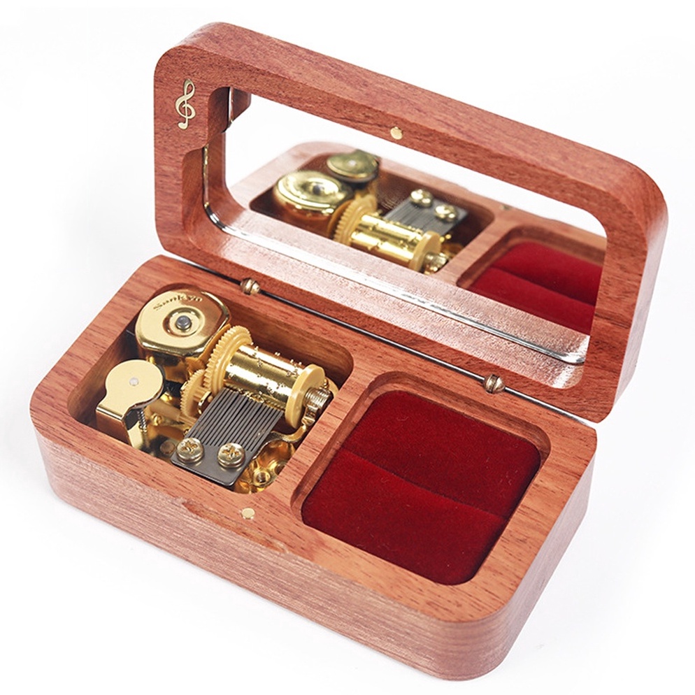 

YXL979 HOT Kotak Cincin Kayu Box Cincin Perhiasan Lamaran Nikah Tunangan Music Box Wedding