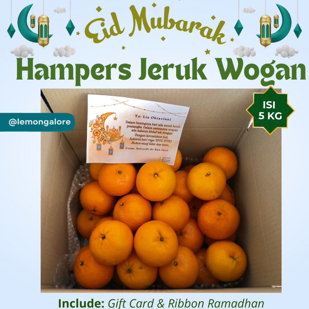 

BUAH SEGAR JERUK HONEY MURCOT/ WONKAM IMPORT CHINA MANIS PER KERANJANG