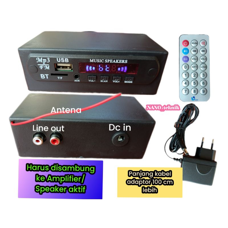RAKITAN MP3 BLUETOOTH SIAP PAKAI MERK VIRE