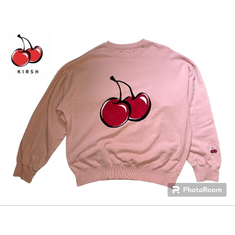 [PRELOVED/THRIFT] CREWNECK SWEATER SWITER OVERSIZED KOREAN STYLE BRANDED KIRSH ORIGINAL CHERRY BIG L