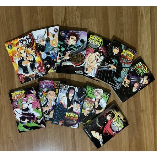 [Read Desc] PRELOVED Manga Demon Slayer/Kimetsu no Yaiba; Vol. 8 9 10 11 12 13 14 15 16 17 18