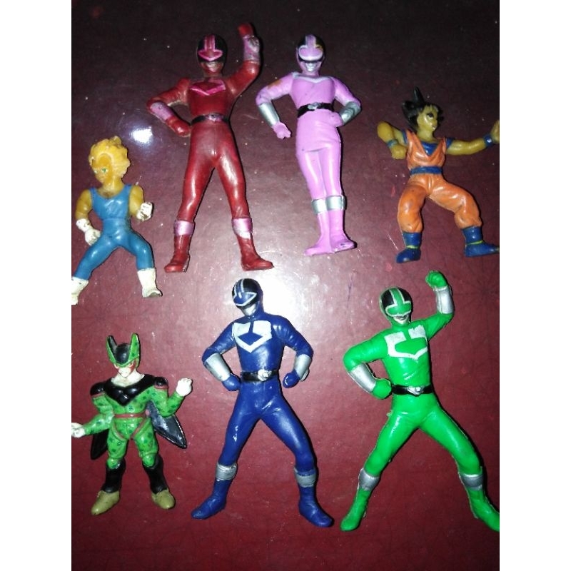 figure gundam lawas+pokemon nintendo+rangers+dragon ball