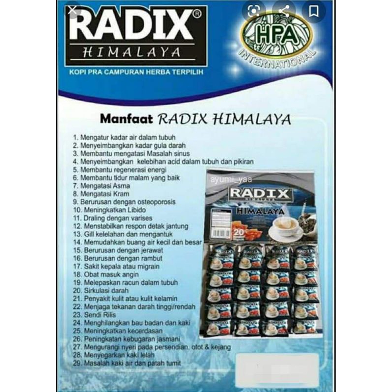 

PROMO KOPI RADIX HIMALAYA HPA PAK HAJI ORIGINAL