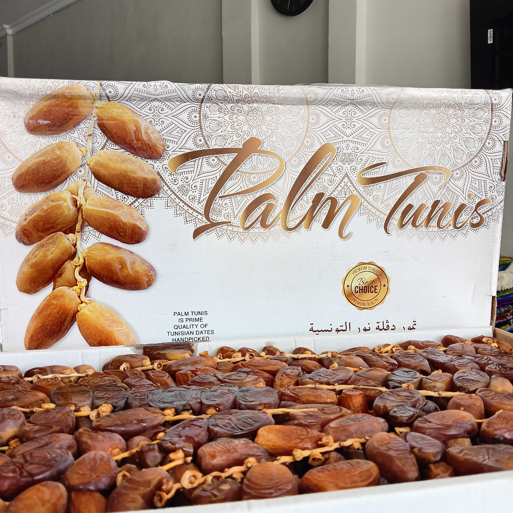 

Kurma Palm Tunis Tangkai Repack 1kg Premium Termurah Lembut