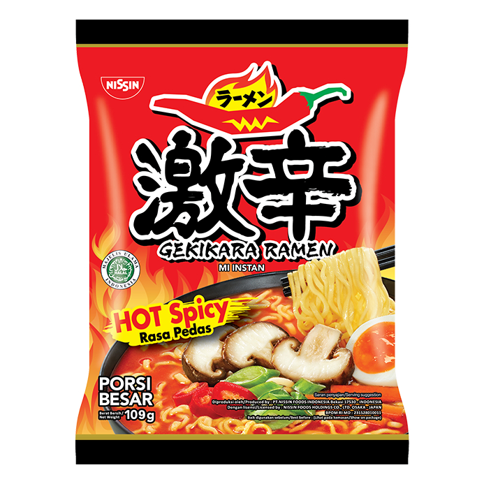 gekikara ramen kuah hot spicy - gekikara ramen pedas jumbo
