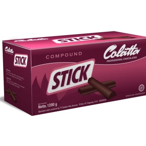 

SOX233 MEGA SALE Colatta Stick Compound 1 Gr Chocolate Stick Baked Stable Coklat