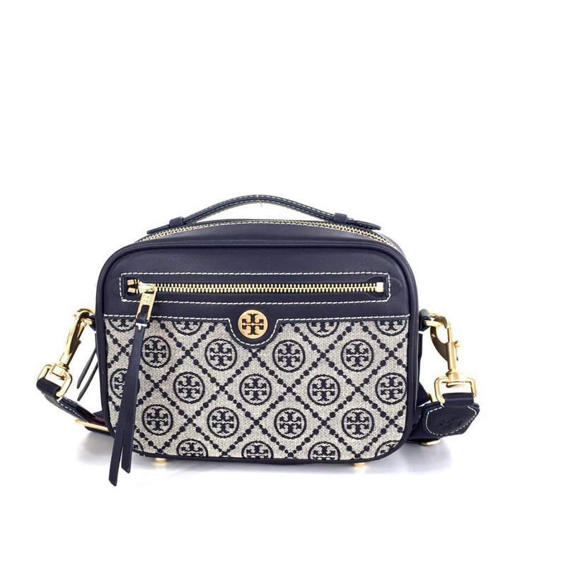 TB T Monogram Jacquard Camera Bag