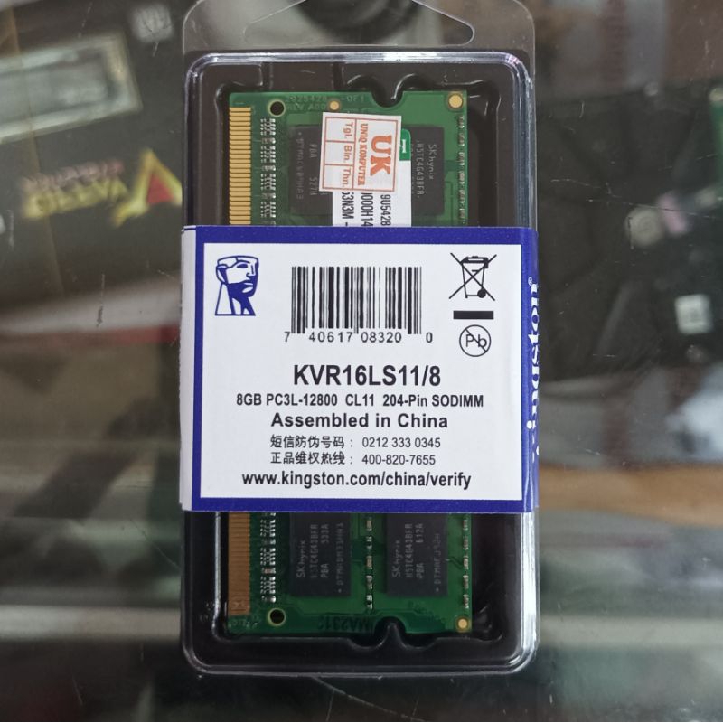 Ram Laptop Kingston DDR3L 8GB-12800