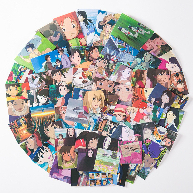 

10 pcs Sticker Ghibli Universe Ponyo Stiker Anime Japan Aesthetic Unique Unik Lucu