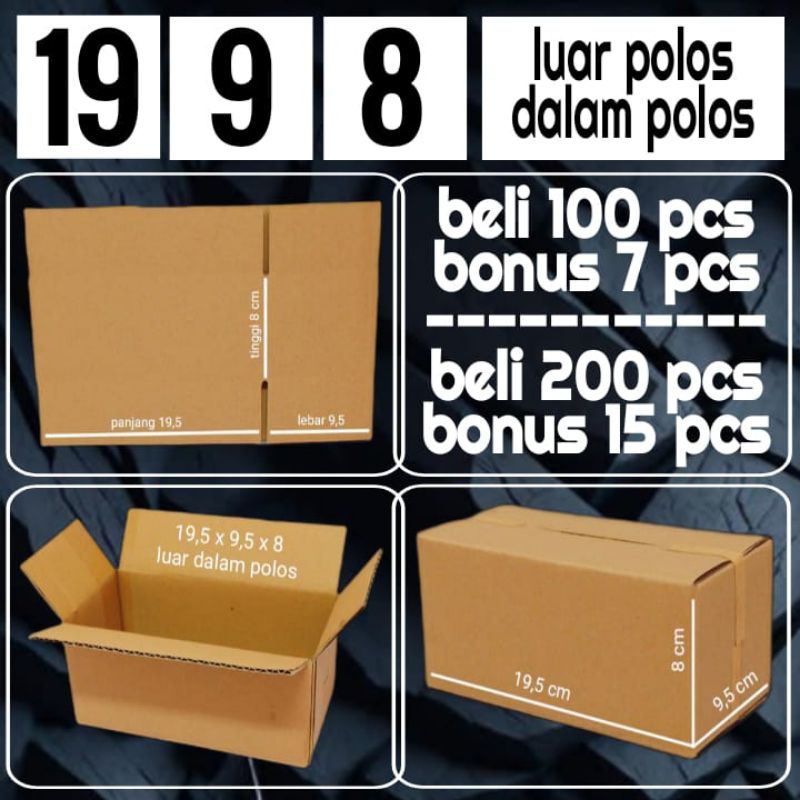 

Kardus kemasan ukuran 19x9x8