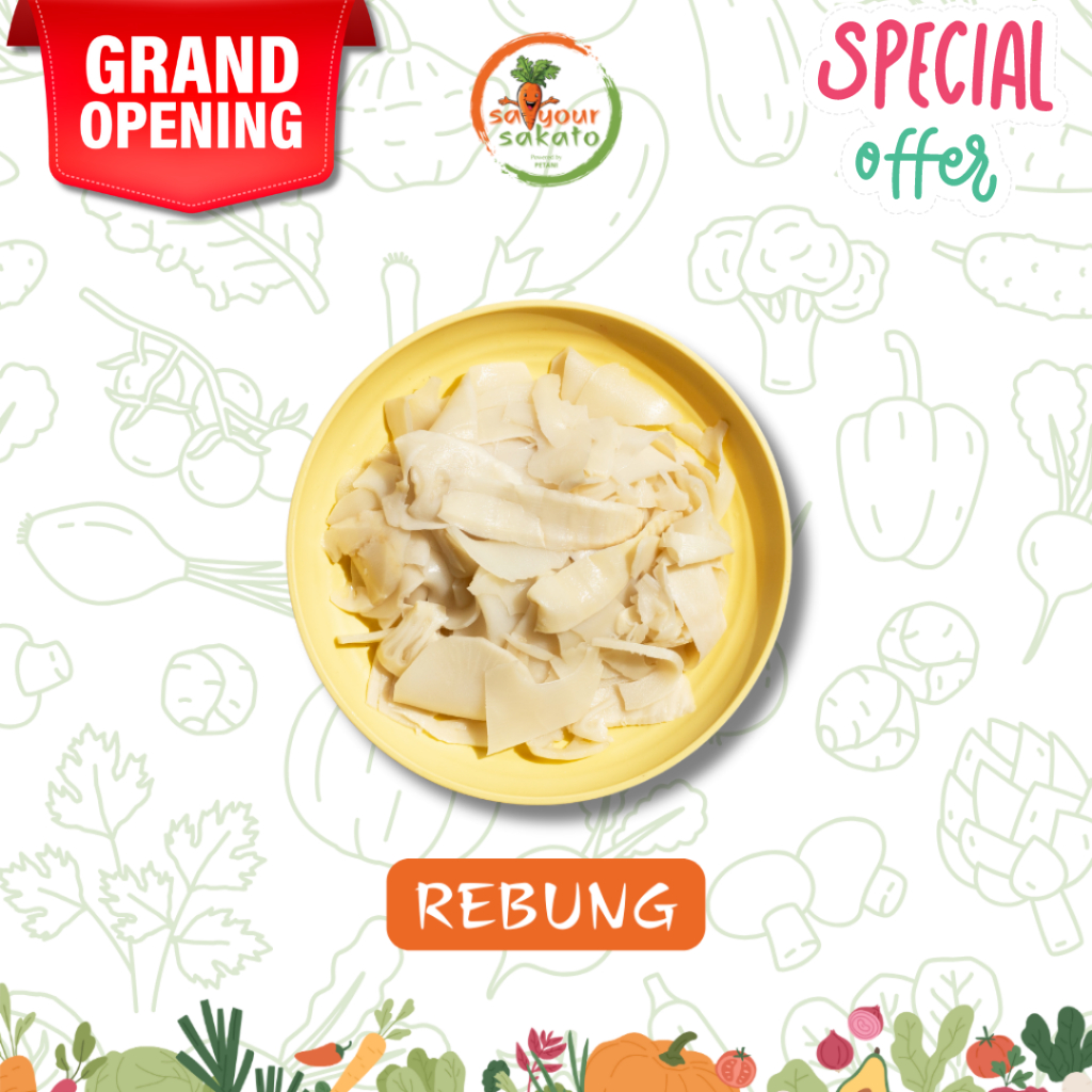 

Rebung Segar 500gr Saiyour Sakato