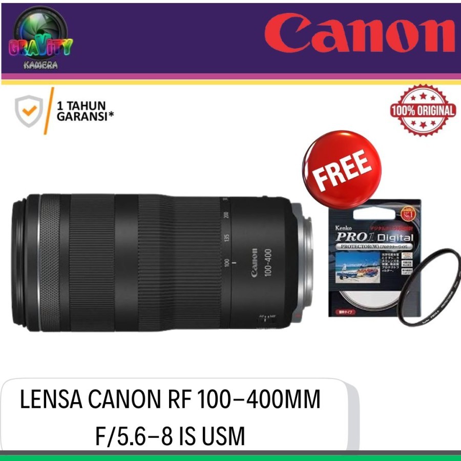 CANON RF 100-400MM F5.6-8 IS USM / LENSA CANON RF 100-400MM IS USM