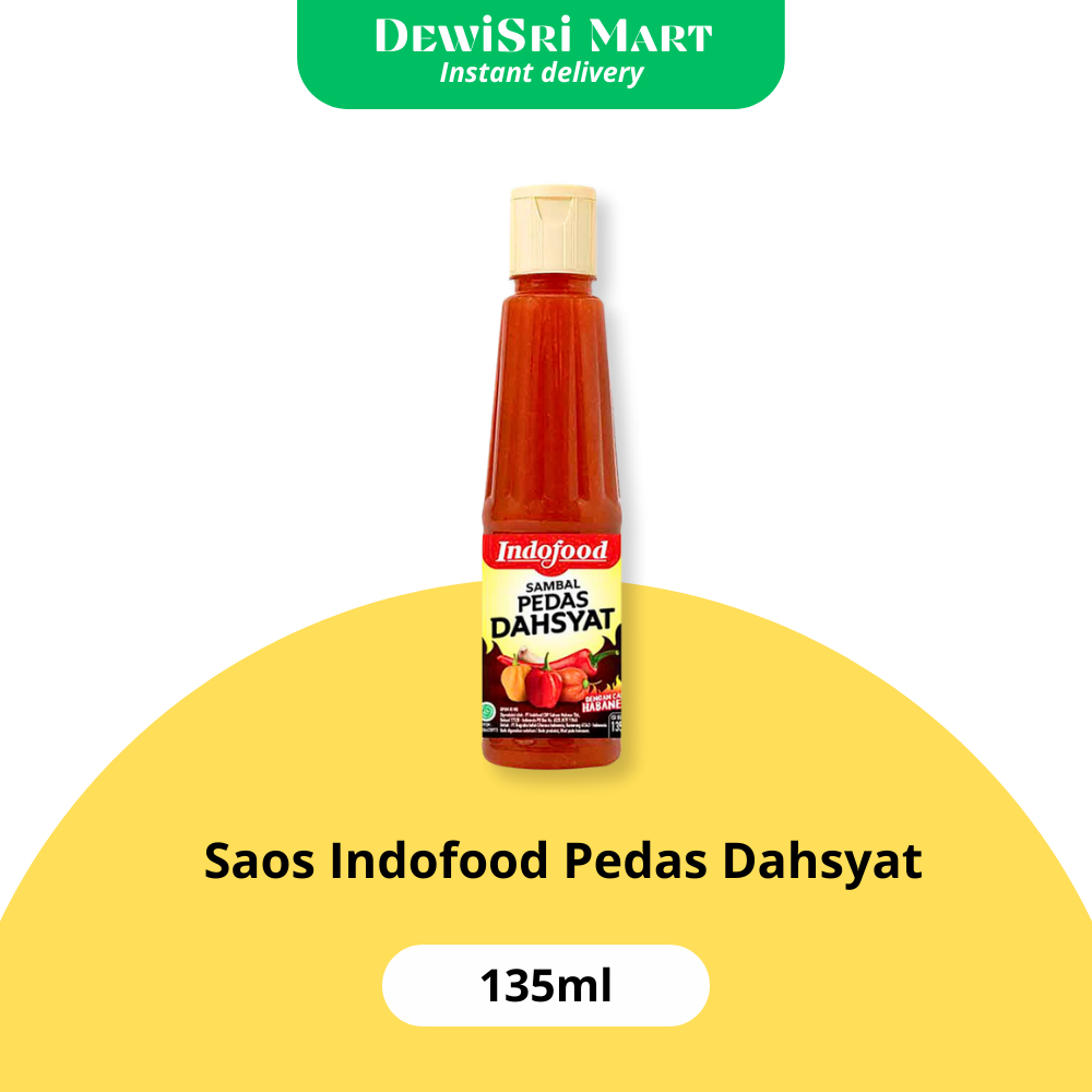 

Saos Indofood Pedas Dahsyat 135 ml - Dewi Sri Mart