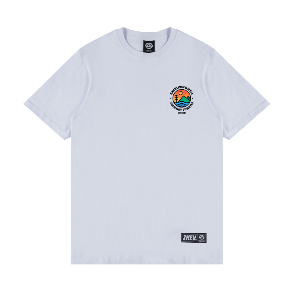 ZHEV Kaos Pria Distro Journey White