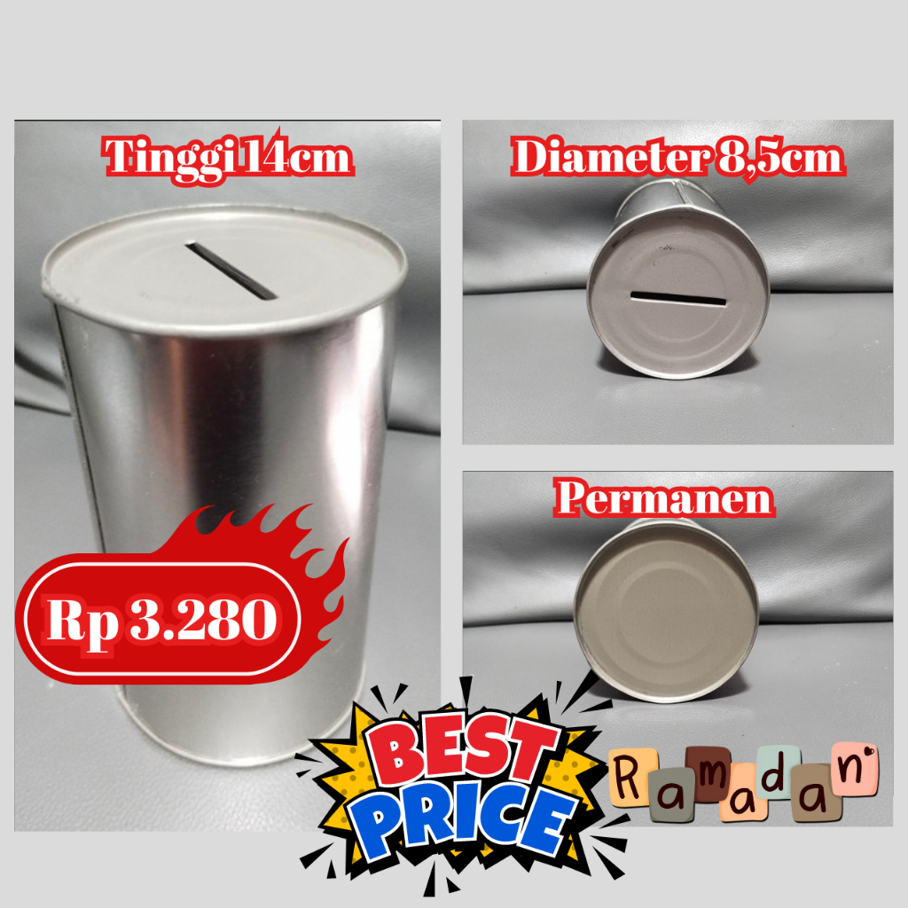 celengan kaleng permanen