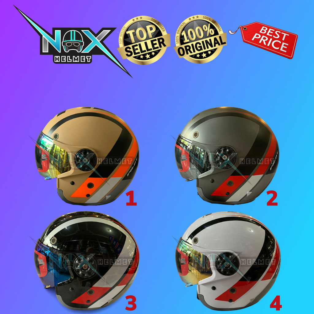 Helm Pilot MRX Motif Jet Retro Classic (ongkir 2kg)