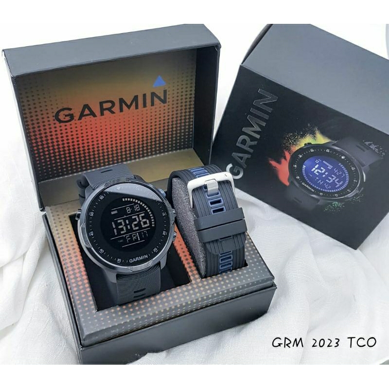 [ BISA COD ] JAM TANGAN PRIA GARMIN 2023 RUNNING DIGITAL FREE TALI RUBBER INCLUDE BOX EXCLUSIVE DIAM