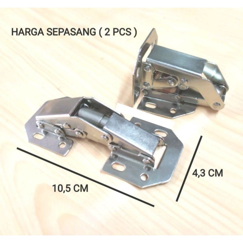 ENGSEL KODOK / PORTE DOOR - Engsel Sendok Tanpa Bobok 90 Derajat