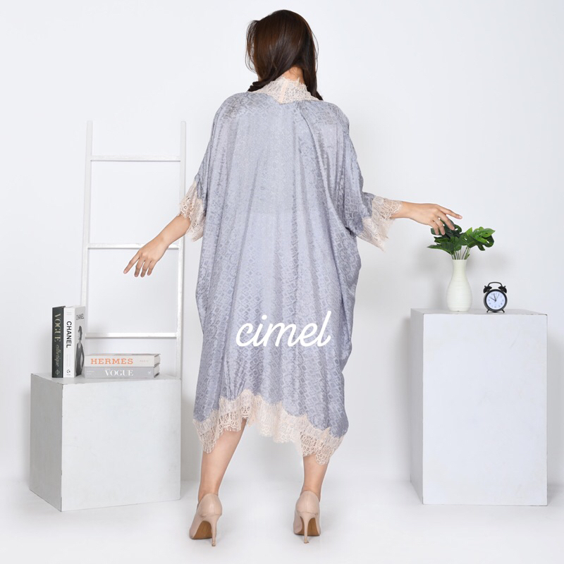 Terbaru Kaftan Lace Polos Viscose Kaftan Midi Viscose Kaftan Raya